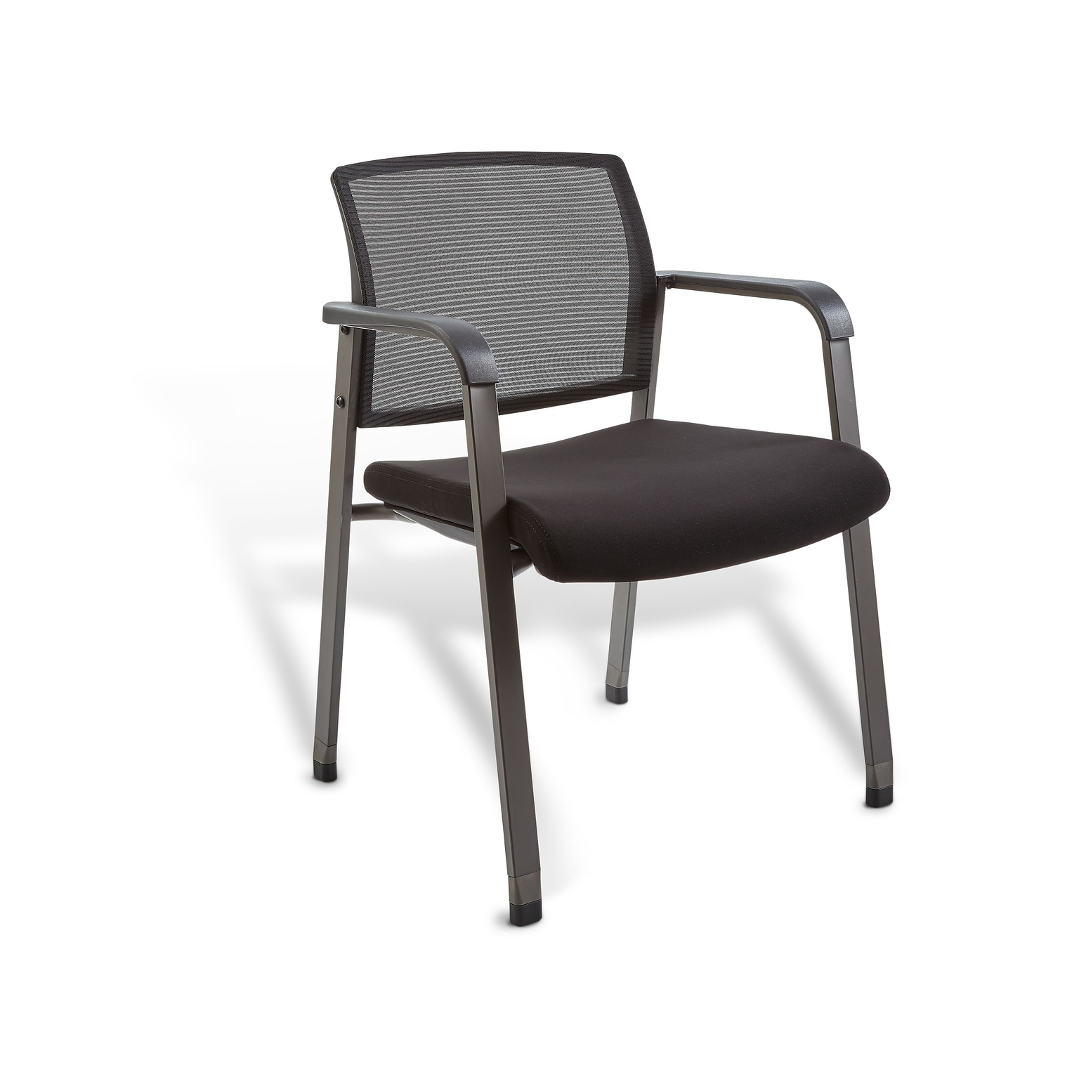 Union & Scale™ Prestige Esler Fabric Guest Chair, Black (UN28355-CC)