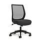Union & Scale™ Essentials™ Armless Ergonomic Fabric Swivel Task Chair, Black (UN59378)