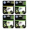 HP 950/951 Black/Cyan/Magenta/Yellow High Yield Ink Cartridge, 4/Pack