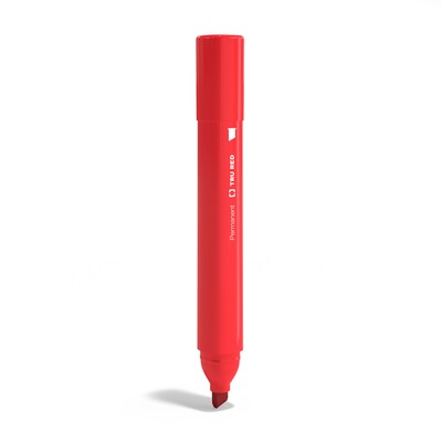 TRU RED™ Tank Permanent Markers, Chisel Tip, Assorted, 12/Pack (TR54529)