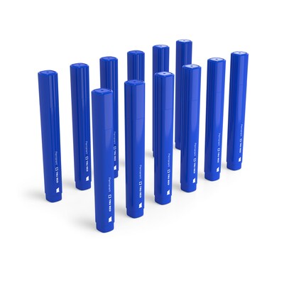 TRU RED™ Tank Permanent Markers, Chisel Tip, Blue, 12/Pack (TR54535)