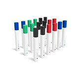 TRU RED™ Tank Dry Erase Markers, Chisel Tip, Assorted, 36/Pack (TR54571)