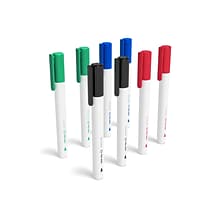 TRU RED™ Pen Dry Erase Markers, Fine Tip, Assorted, 8/Pack (TR54564)