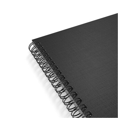 TRU RED™ Medium Soft Cover Meeting Notebook, Black (TR54988)