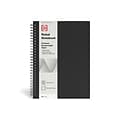 TRU RED™ Medium Soft Cover Ruled Notebook, Black (TR54987)