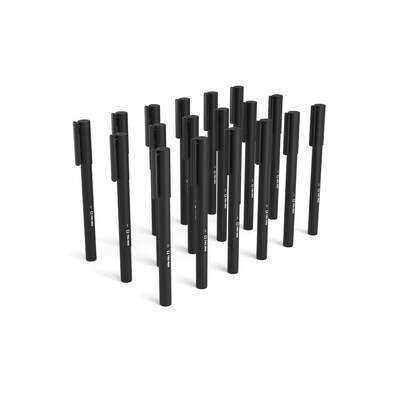 TRU RED™ Quick Dry Gel Pens, Fine Point, 0.5mm, Black, 24/Pack (TR54474)