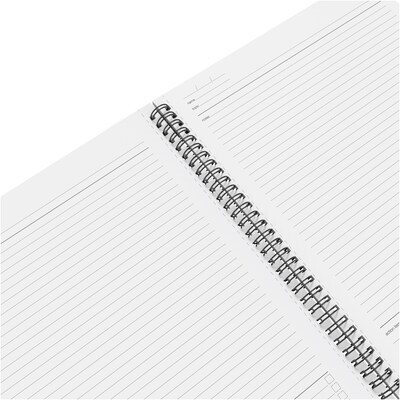TRU RED™ Large Soft Cover Meeting Notebook, Black (TR54985)