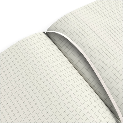 TRU RED™ Medium Ultra Flexible Cover Graph Journal, Gray (TR54766)