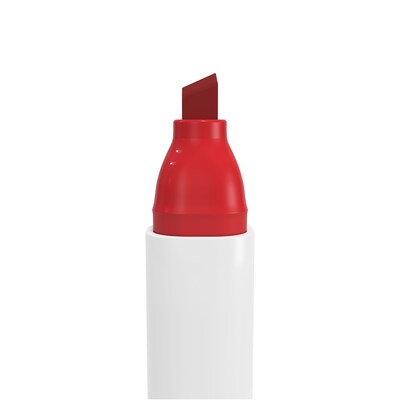 TRU RED™ Tank Dry Erase Markers, Chisel Tip, Black, 12/Pack