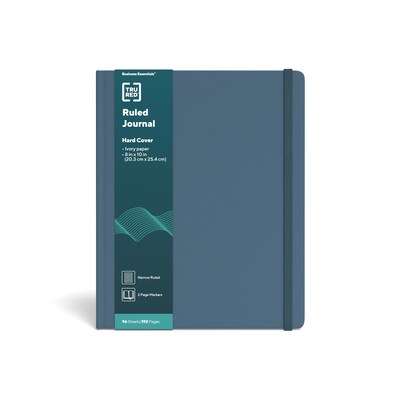 TRU RED™ Large Hard Cover Ruled Journal, Teal (TR55582)