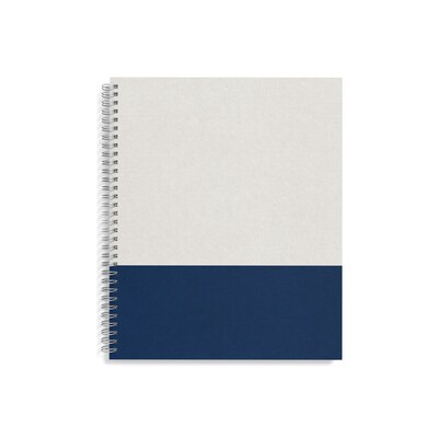 TRU RED™ Large Hard Cover Ruled Notebook, Gray/Blue (TR55737)