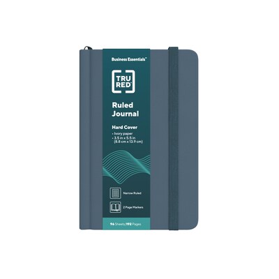 TRU RED™ Small Hard Cover Ruled Journal, Teal (TR55735)