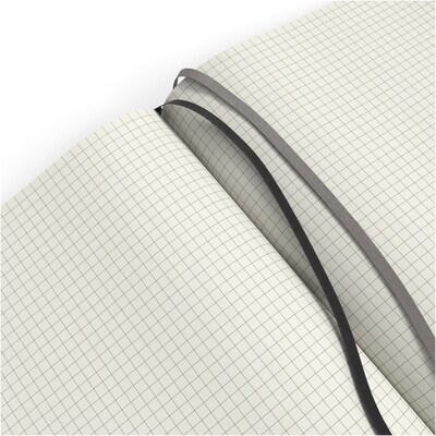 TRU RED™ Large Flexible Cover Graph Journal, Black (TR54775)