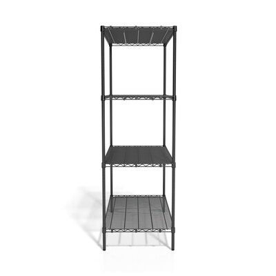 Coastwide Professional™ 4-Shelf Wire Unit, 48"W, Black (CW25476)