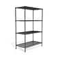 Quill Brand® 4 Wire Shelving, Stand Alone, 48W, Black (25476/17670)