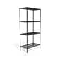 Coastwide Professional™ 4-Shelf Wire Unit, 36"W, Black (CW25470)