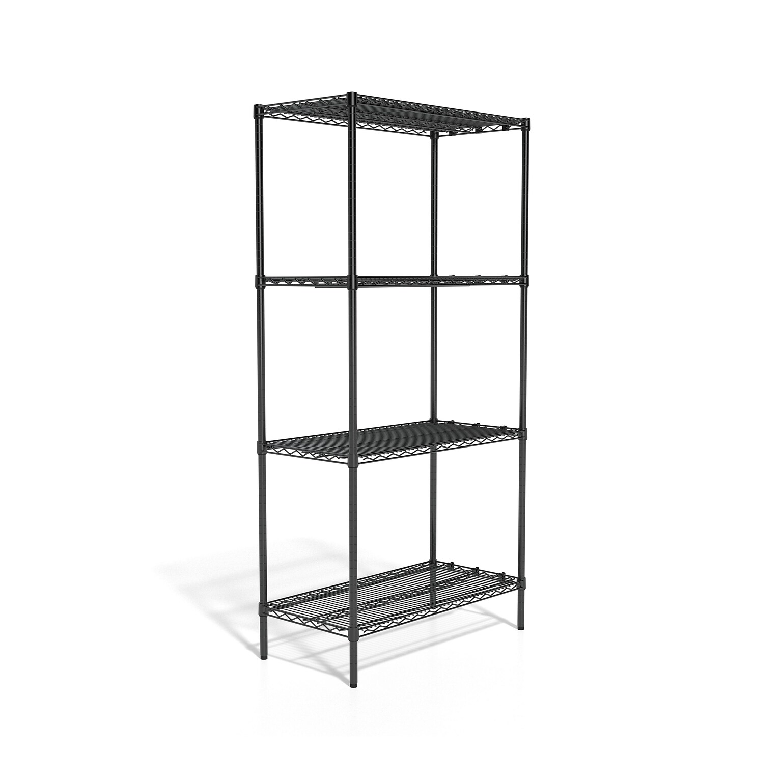 Coastwide Professional™ 4-Shelf Wire Unit, 36W, Black (CW25470)