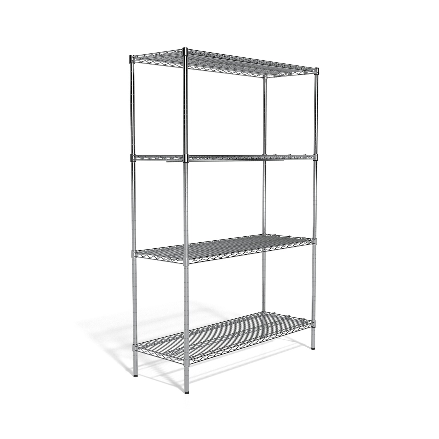 Coastwide Professional™ 4-Shelf Wire Unit, 48W, Chrome (CW25477)