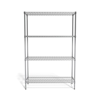 Coastwide Professional™ 4-Shelf Wire Unit, 48W, Chrome (CW25477)