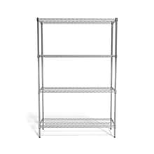 Coastwide Professional™ 4-Shelf Wire Unit, 48W, Chrome (CW25477)