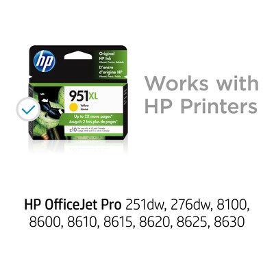 HP 951XL Yellow High Yield Ink Cartridge (CN048AN#140)