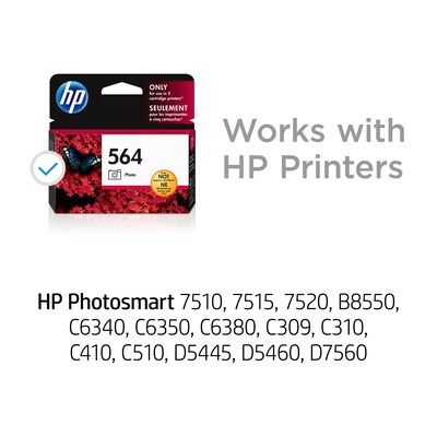 HP 564 Photo Ink Standard Yield Ink Cartridge   (CB317WN#140)