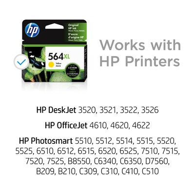 HP 564XL Yellow High Yield Ink Cartridge (CB325WN#140)
