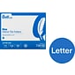Quill Brand® Interior File Folders, 1/3-Cut, Letter Size, Blue, 100/Box (7391BE)
