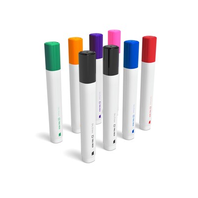 TRU RED™ Dry Erase Markers, Chisel Tip, Assorted, 8/Pack (TR61442/TR56880)