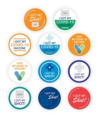 Custom Print Label, 2" Circle, 1-Sided Full Color, 250 Labels/Roll