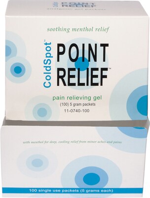 Point Relief™ ColdSpot™ Pain Reliever; 5 Gram Gel Pack, 100/Dispenser