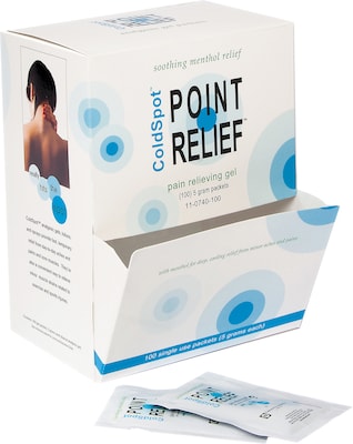 Point Relief™ ColdSpot™ Pain Reliever; 5 Gram Gel Pack, 100/Dispenser