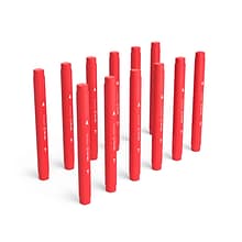 TRU RED™ Pen Permanent Markers, Twin Tip, Red, 12/Pack (TR57832)