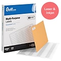 Quill Brand® Laser/Inkjet Labels, 1/2 x 1-3/4, White, 20,000 Labels (Comparable to Avery 6467)