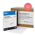 Quill Brand® Laser/Inkjet Transcription Labels, 8-1/2 x 11, White, 1 Label/Sheet, 100 Sheets/Box (714043)