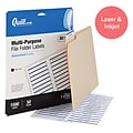 Quill Brand® Laser/Inkjet File Folder Labels, 2/3 x 3-7/16, Blue, 1,500 Labels (Comparable to Aver