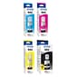 Epson T502 Black, Cyan, Magenta, Yellow Standard Yield Ink Bottles, 4/Pack