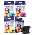 Brother LC201 Black, Cyan, Magenta, Yellow Standard Yield Ink, 4/Pack