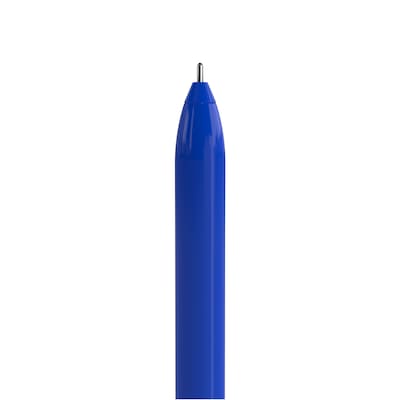 TRU RED™ Ballpoint Gripped Pen, Medium Point, 1.0mm, Blue, Dozen (52865)