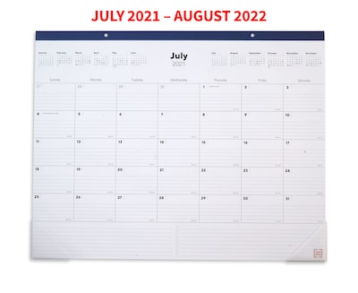 2021-2022 TRU RED™ Academic 22 x 17 Monthly Calendar, Blue (TR59497-21)