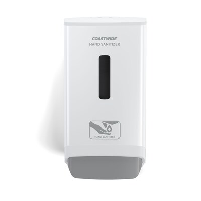 Coastwide Professional™ J-Series  Wall-Mounted Manual Hand Sanitizer Dispenser, White (CWJMH-W)