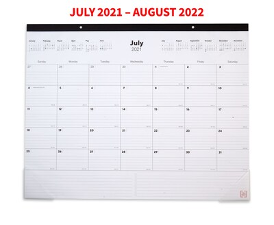 2021-2022 TRU RED™ Academic 22 x 17 Monthly Calendar, Black (TR12952-21)