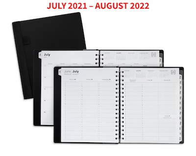 2021-2022 TRU RED™ Academic 7 x 9 Weekly & Monthly Planner, Black (TR25497-21)