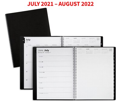 2021-2022 TRU RED™ Academic 8 x 11 Weekly & Monthly Planner, Black (TR23572-21)