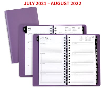 2021-2022 TRU RED™ Academic 3 x 6 Weekly & Monthly Planner, Purple (TR25503-21)