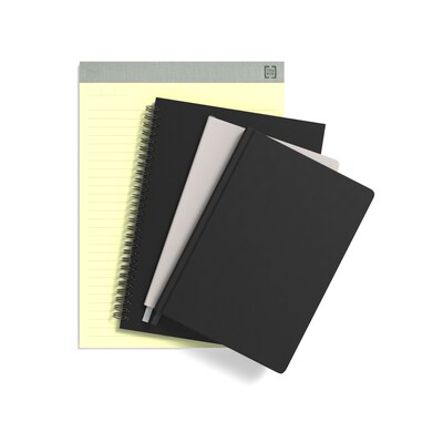 TRU RED™ Large Hard Cover Ruled Journal, 8" x 10", Black (TR54768)