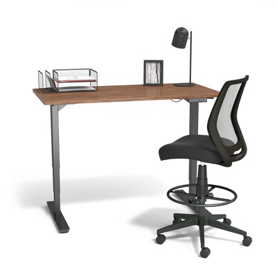 Essentials™ Mesh Back Fabric Drafting Stool, Black (UN59386)