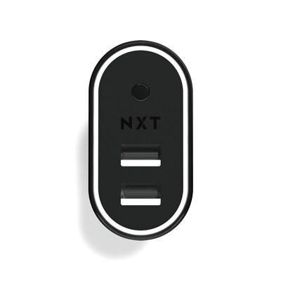 NXT Technologies™ Universal 2 USB Port Phone Charger, Black (NX54345)