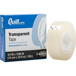 Quill Brand® Invisible Tape, Matte Finish, 3/4 x 1296, 12 /Pack  (765002PK)