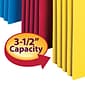 Smead 10% Recycled Reinforced File Pocket, 3 1/2" Expansion, Legal Size, Assorted, 5/Pack (1526ESSA)